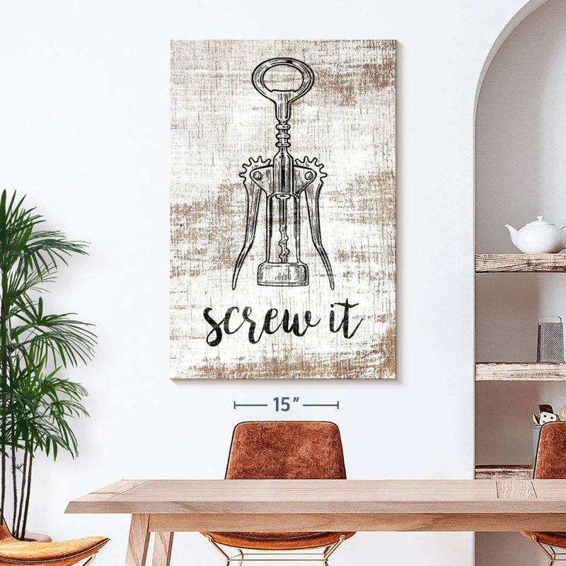 «Turn It Bar» sur toile, H 48 po x l 32 po x P 1,25 po