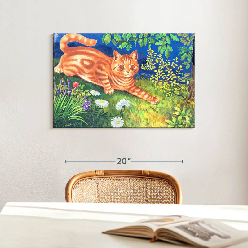 Crowle Cat Stalking, 16" H x 24" W