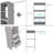 Jeremyiah 21''-96'' Closet System with 3 drawers(can be cut to fit)-974383782