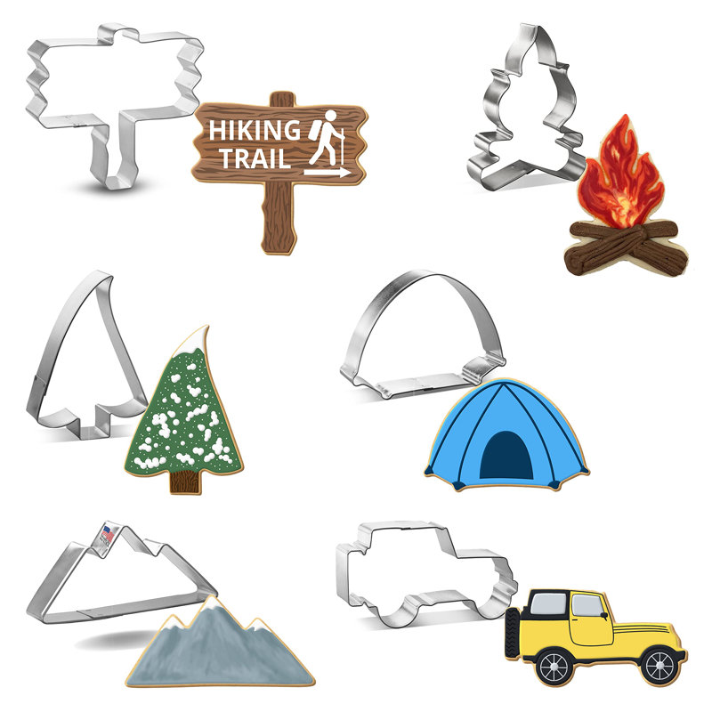 Ensemble d'emporte-pièces de camping 6 pièces Cookciutter.Com
