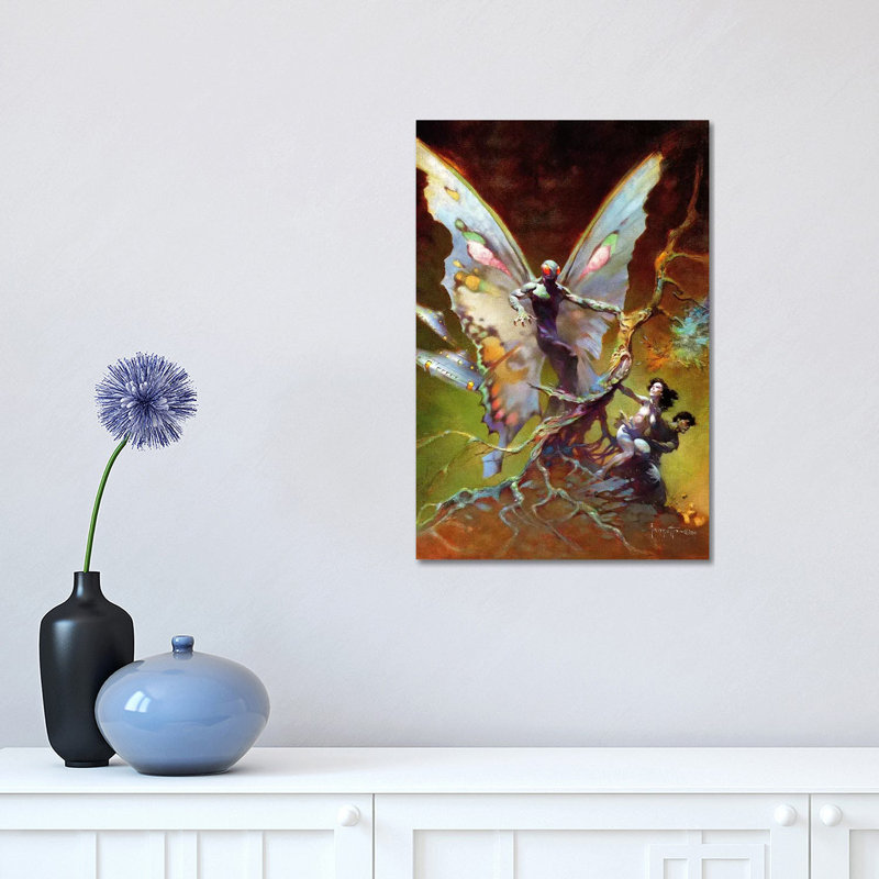 «Mothman» par Frank Frazetta, impression sur toile tendue, H 18 po x l 12 po x P 1,5 po
