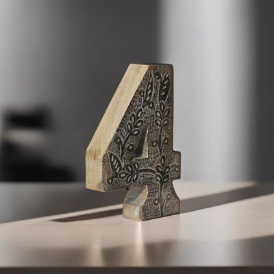 Haddam Text & Numbers Letter Block