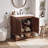 30" Solid Wood Bathroom Vanity with Ceramic Sink