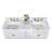 Adeline 60'' Double Bathroom Vanity with Carrara Marble Top-769837300