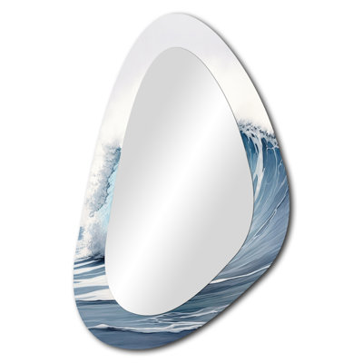 Grand miroir mural Ocean Wave Wave III - Modern Beach
