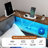 Corner Bed Frame with 2 Drawers and Storage Bookcase, Daybed with Charging Station and LED Lights-887620061