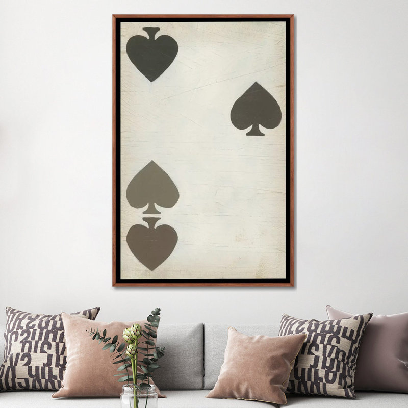 «Fun and Games I», reproduction d'art, H 60 po x l 40po x P 1,5 po, Toile avec cadre argenté