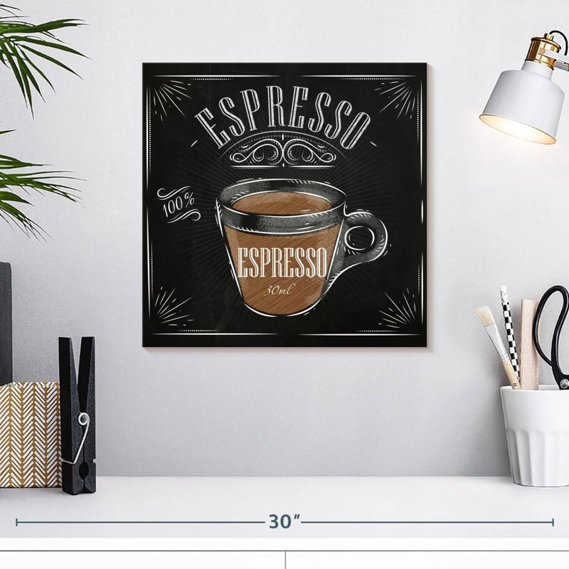 Khylige Chalkboard Espresso Coffee Wall Sign
