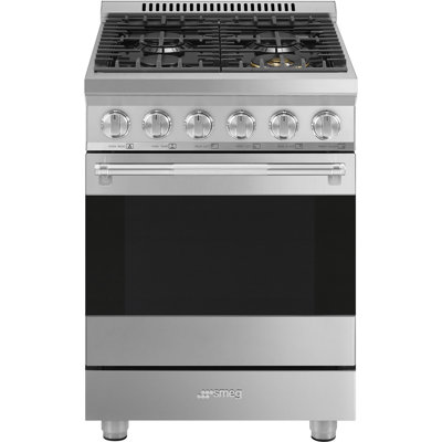 SMEG Cuisinière à gaz 24 po Professional