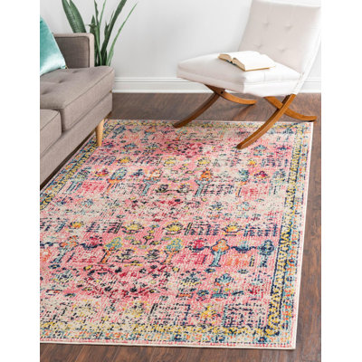 Ector Washable Abstract Indoor Rug