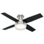Ventilateur de plafond encastré à 4 pales à profil bas de 44 po avec lumières Dempsey-20702928