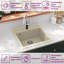 Belfry Kitchen Emeline W Single Bowl Stone Kitchen Sink with 1 Faucet Hole-66131860