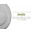 Endurathane Amelia Ceiling Medallion, 15 3/4"OD x 5/8"P (Fits Canopies up to 4 1/8"), Hand-Painted Steel Gray Finish-27786072