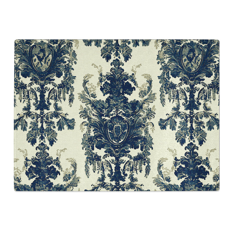 Damask Pattern Vol.4  Glass Chopping Board