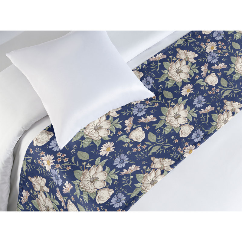 Chemin de table à motif floral Ambesonne