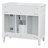 36" Solid Wood & MDF Vanity Combo With Sink, Heavy-Duty Storage Cabinet With Soft-Close Doors & 3 Drawers (White / Black / Green)-135401188