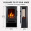 Wrought Studio 21.54 " W Black Electric Stove