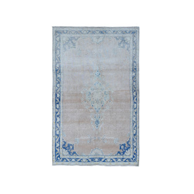 Tapis rose unique en laine 4 pi 7 po x 7 pi 6 po Boulder