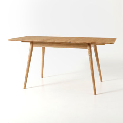 Fjord 47-63"L Solid Oak Extendable Dining Table