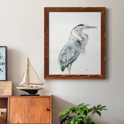 Blue Heron I, reproduction encadrée de qualité supérieure - prête à être accrochée