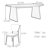 Solid wood oak dining table set-107393371