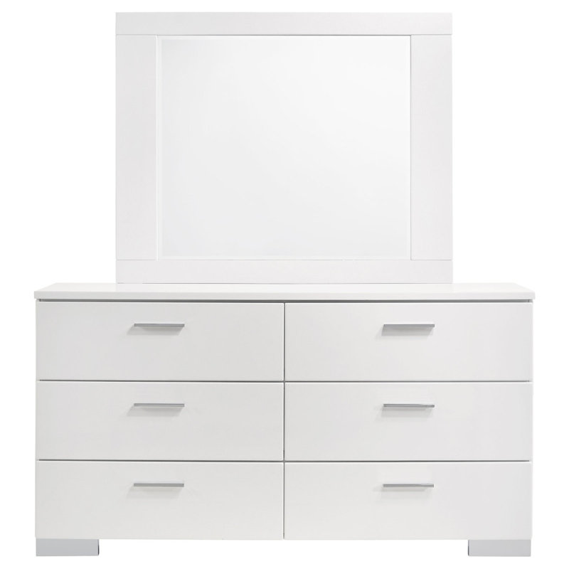 Commode 6 tiroirs avec miroir Dulcey