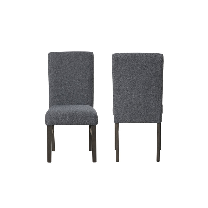 Chaise en bois Pendergrass, Gris