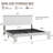 King Size White Wood Platform Bed Frame with Headboard, Noise-Free, Easy Assembly, Large Under-Bed Storage, No Box Spring Needed-1342669030
