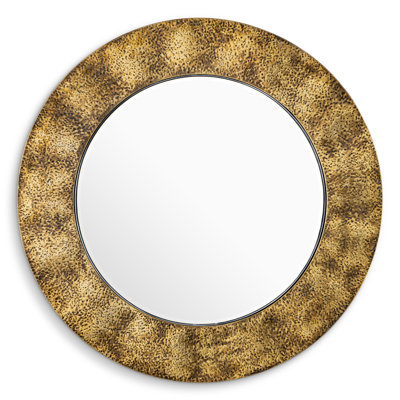 Mirror Ronin Hammered Vintage Brass Finish