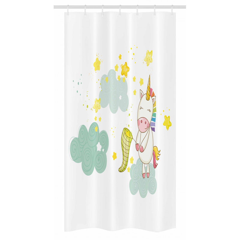 Shower Curtain with Hooks Included, 36" W x 72" L