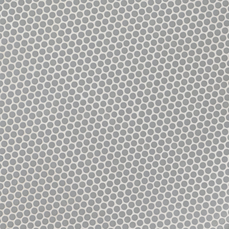 Carreau de mosaïque de plancher et de mur en porcelaine brillante 12 po x 12 po Stone Penny