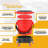 Car Washing Bucket Set with 360° Casters Grit Trap Insert and Pulley Dolly for Car Detailing