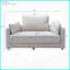 Canapé-lit double pliable beige - Canapé convertible 3-en-1 avec coussins pour le salon / balcon