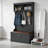 Black 4-In-1 Multifunctional Hall Tree With Coat Hooks & Storage Shoe Bench, Space-Saving Organizer For Entryway, Hallway & Living Room