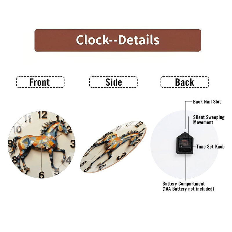 Horloge murale 12 po