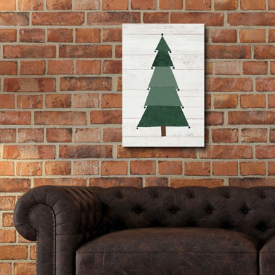 «Christmas Patchwork I Neutral» par Courtney Prahl, art mural en verre acrylique