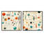 Matrice géométrique moderne rétro beige - ensemble de 2 collages de formes abstraites carrées-1862962948-1862962953