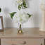Centre de table d'hortensias dans un vase