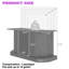 Support d'aquarium noir de 55 à 75 gallons avec prises de courant, support pour aquarium robuste avec armoire de rangement et tablette, support de terrarium pour reptile d'une capacité de 880 lb