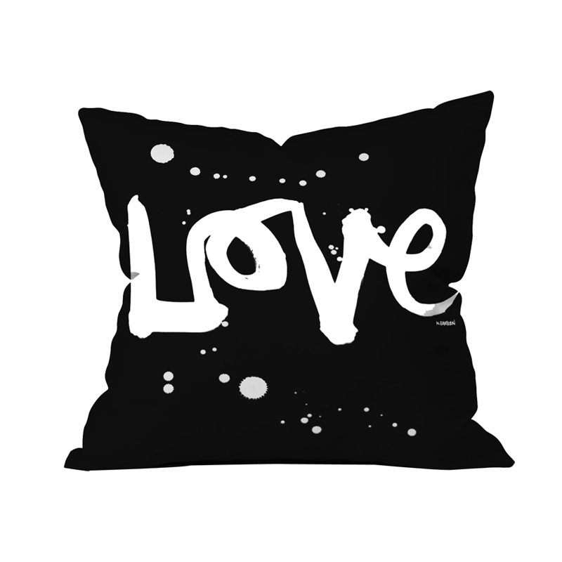 Coussin décoratif d’extérieur kal barteski love