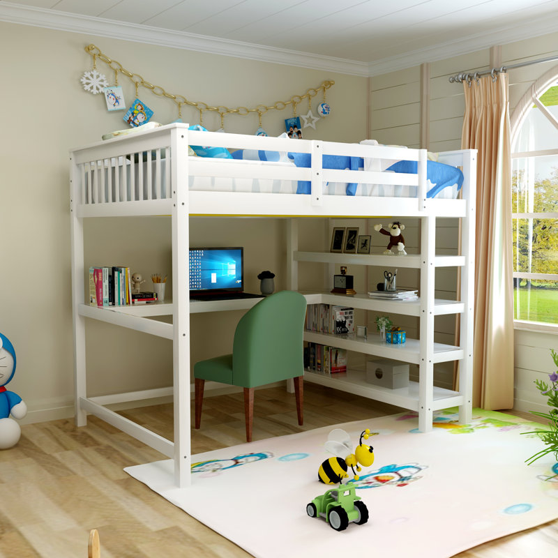 Lit mezzanine double pour enfants Gordillo