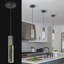 Luminaires suspendus modernes en cristal - Luminaire suspendu à DEL à intensité variable 4500K noir pour îlot de cuisine et chambre à coucher, conception à mini-bulles