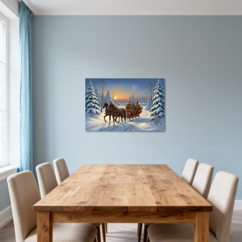 Traîneau de Noël traîneau enneigé en hiver, H 20 po x l 30 po