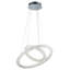 Lustre halo double en cristal 2 lumières Transitional