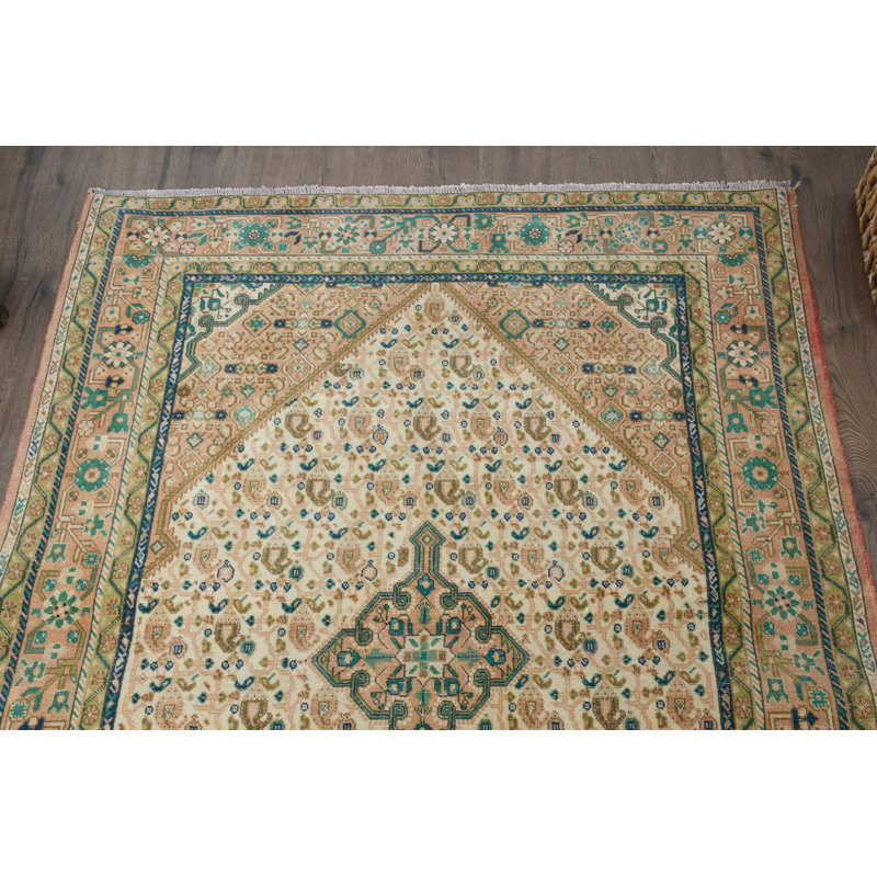 Tapis décoratif en laine beige 42,1 x 58,3 pouces, exquis Home Decor