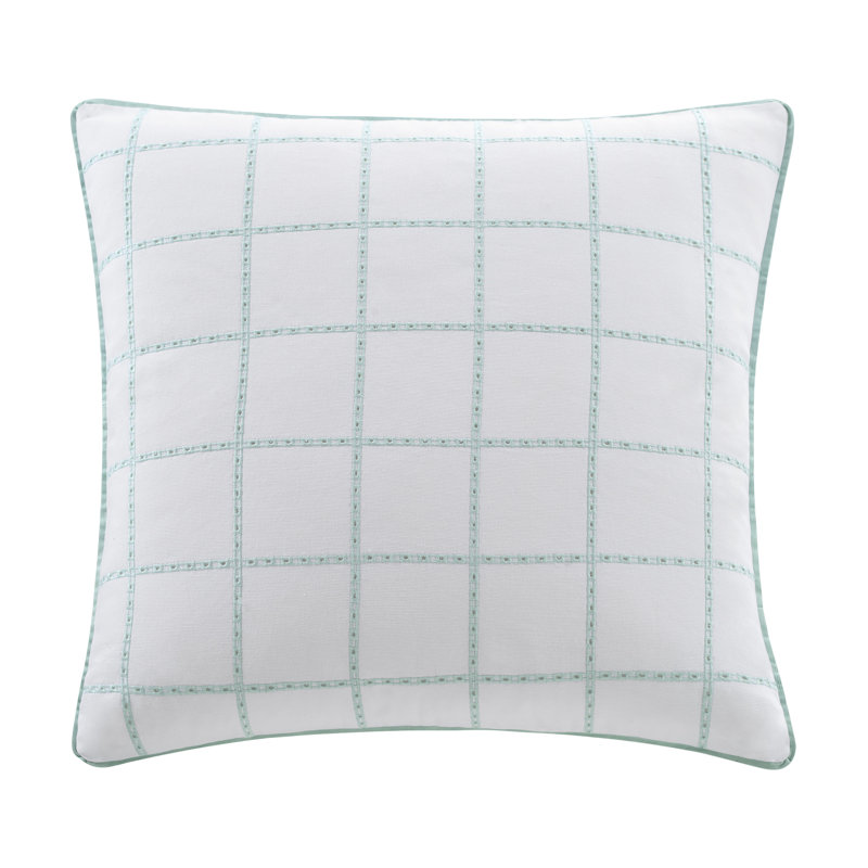 Southern Tide Eyelet Square Green Decorative Pillow