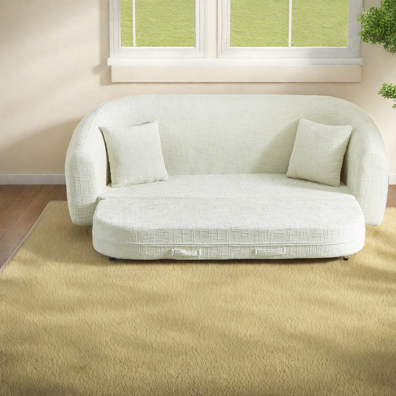 Canapés convertibles à compression, chenille de 87 pouces, canapé-lit moderne