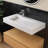 35'' Wall Mounted Bathroom Sink Solid Surface Sink With Faucet Hole