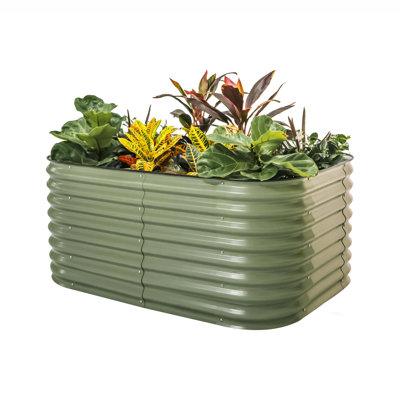 26" Tall 6 In 1 Modular Metal Outdoor Raised Garden Bed