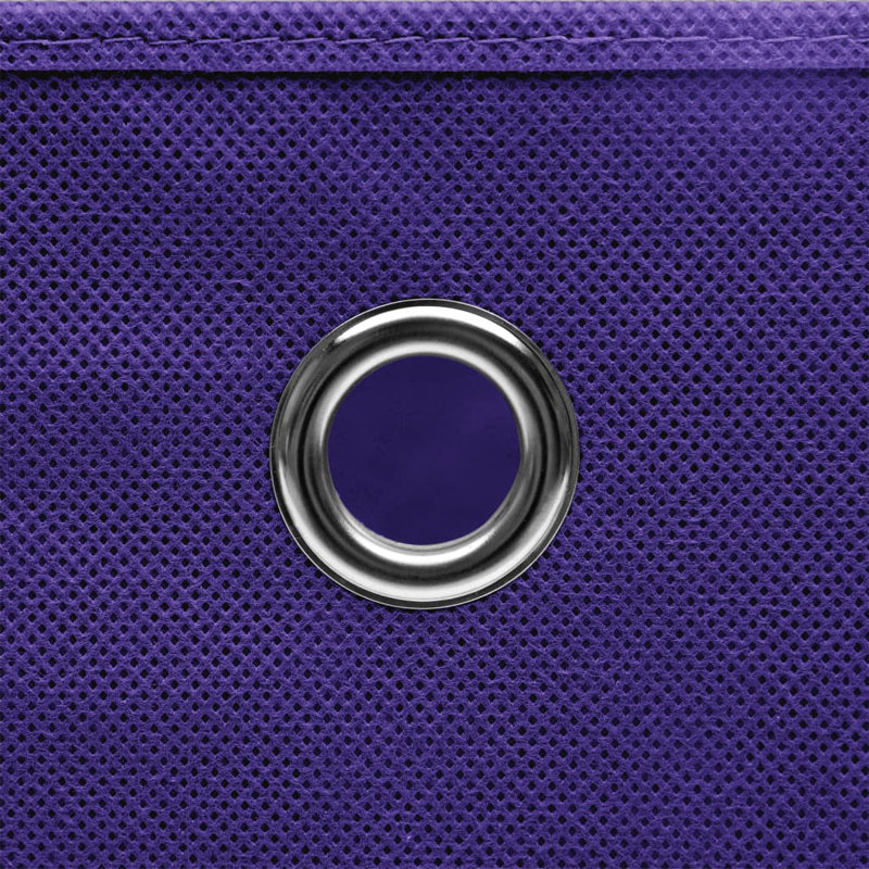 Rebrilliant Fabric Decorative Bin, Purple